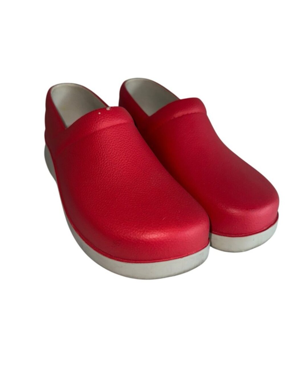 Klogs Boca Red Women's Size 8 Slip Resistant Non Marking Slip On Shoes